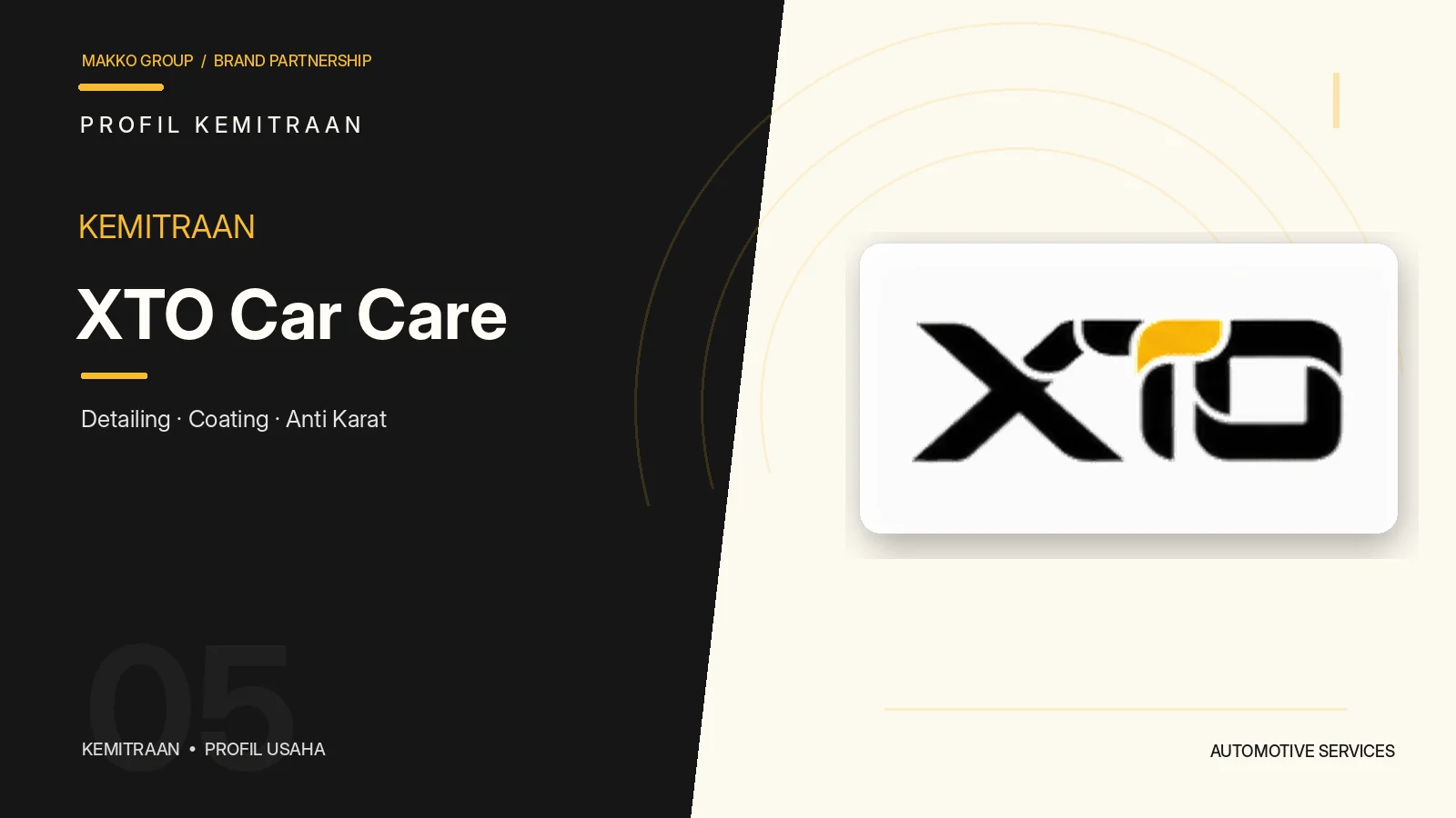Kemitraan XTO Car Care - Bisnis Auto Detailing, Coating & Anti Karat