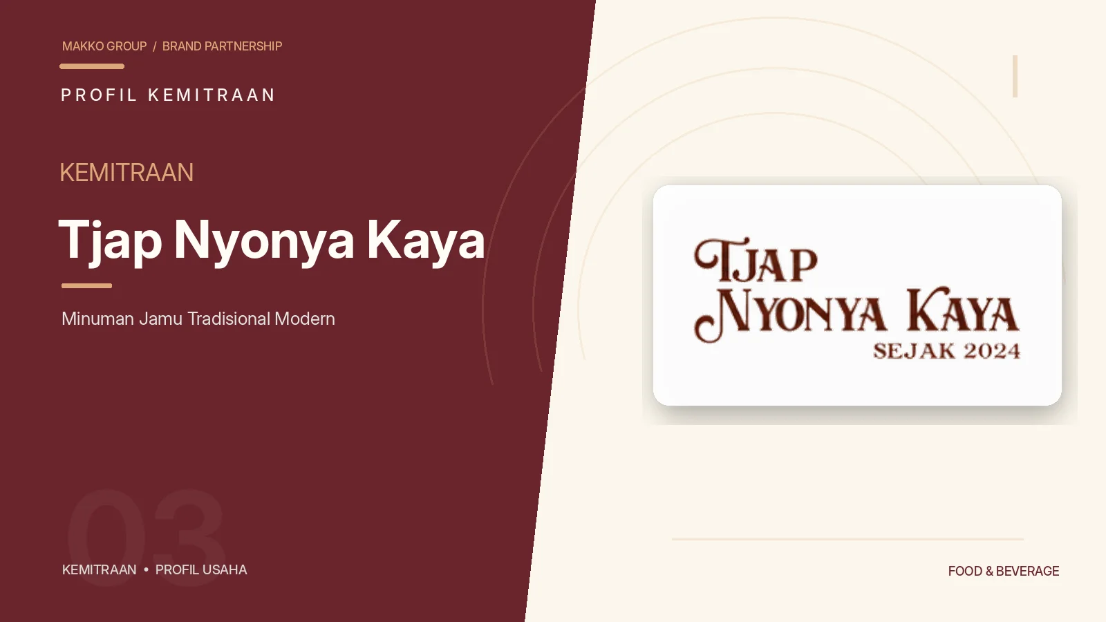 Kemitraan Jamu Tjap Nyonya Kaya - Franchise Jamu Modern dan Kekinian