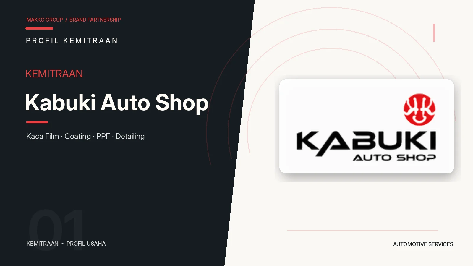 Kemitraan Kabuki Auto Shop - Franchise Otomotif Bersama MAKKO Group